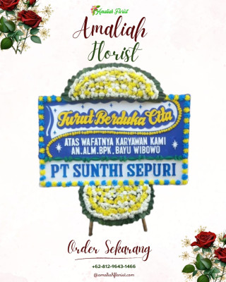 Papan Bunga Duka di Banjarmasin Barat