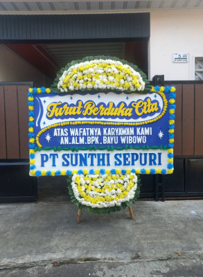 Papan Bunga Duka di Banjarmasin Barat